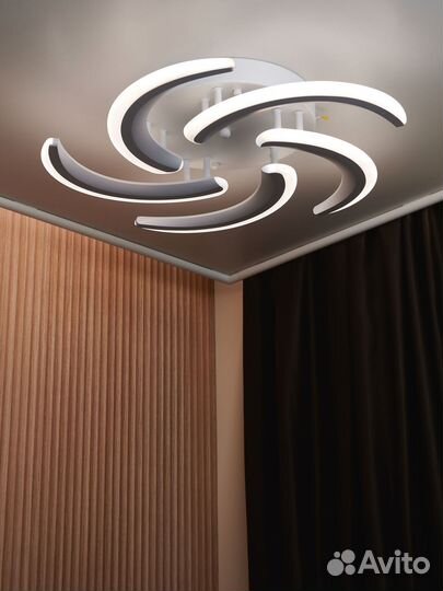 Люстра потолочная светодиодная 5 ламп