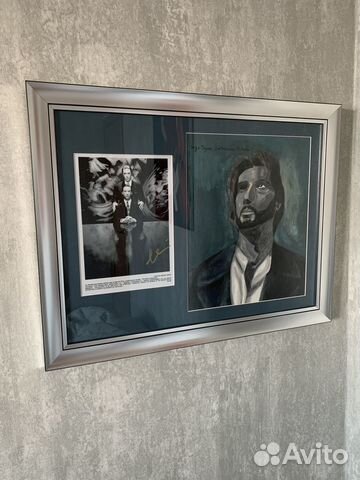 Интерьерная картина Портрет автограф Аль Пачино