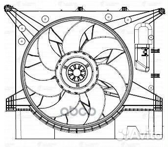 Э/вентилятор охл. для а/м Volvo XC90 (02) (с к