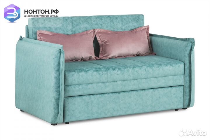 Диван выкатной Виола бирюзовый