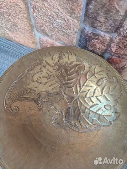 Ваза, конфетница латунь винтаж