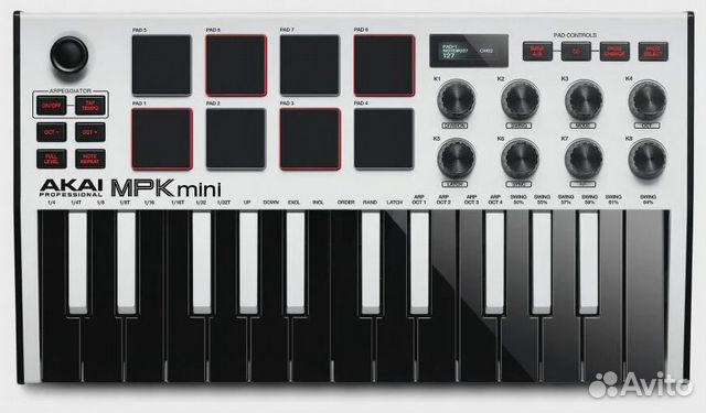 Midi-Клавиатура Akai Mpk Mini 3 Белая