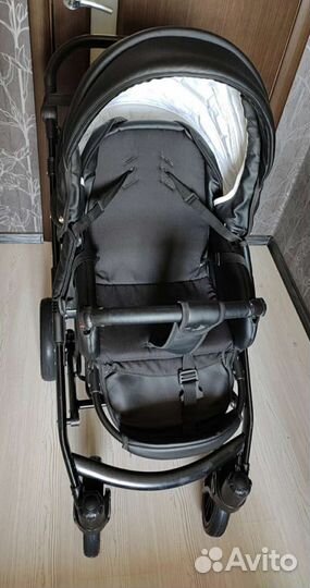 Коляска 2 в 1 Indigo из эко кожи