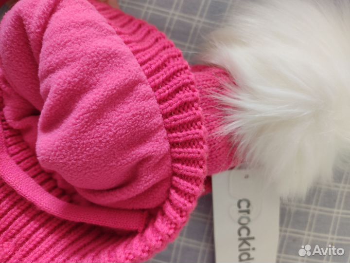 Новая зимняя шапка Crockid, р. 42-44