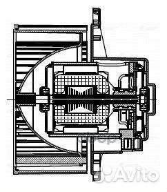 Электродвигатель вентилятора салона LFh0840 luzar