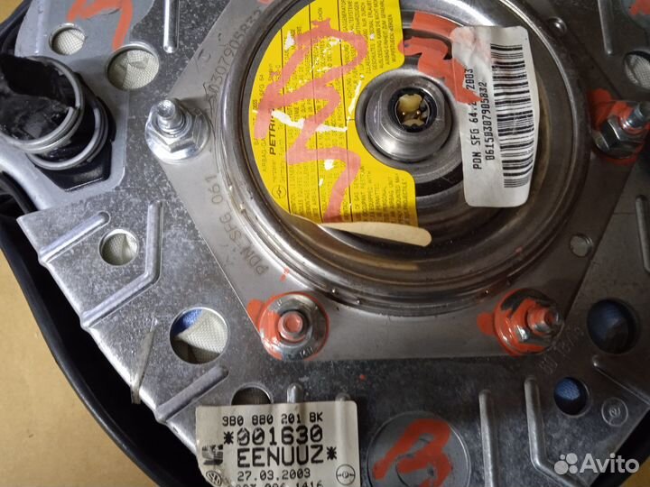 Подушка безопасности рулевая фольцваген пассат б5+