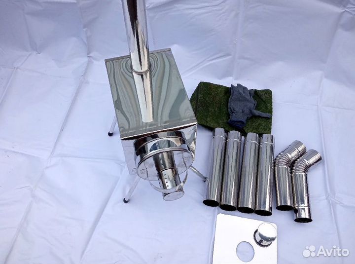 Печь буржуйка Малая на 15 л. без экранов