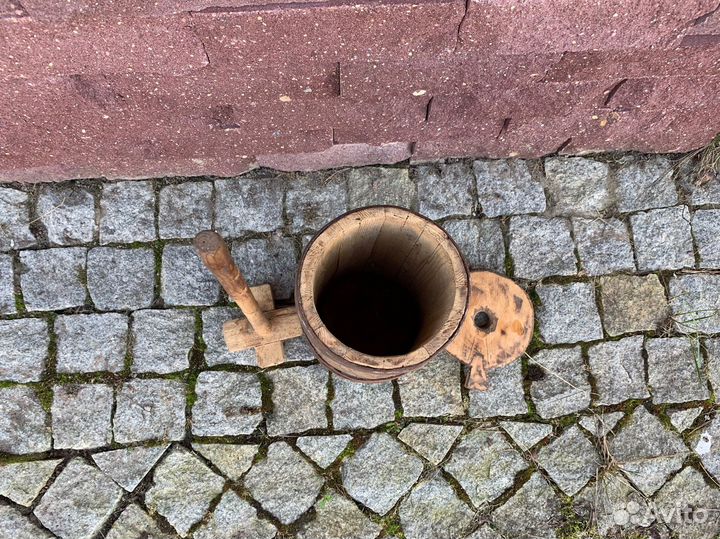 Маслобойка, для взбивания масла, антикварная