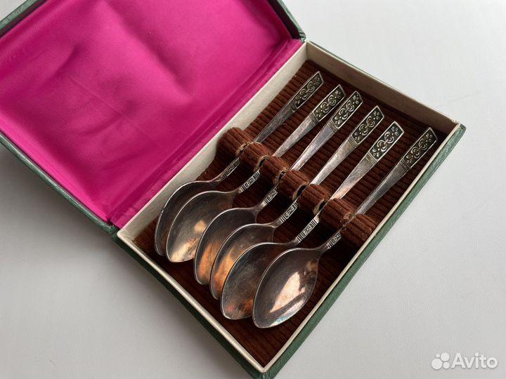 Мельхиоровые чайные ложки СССР