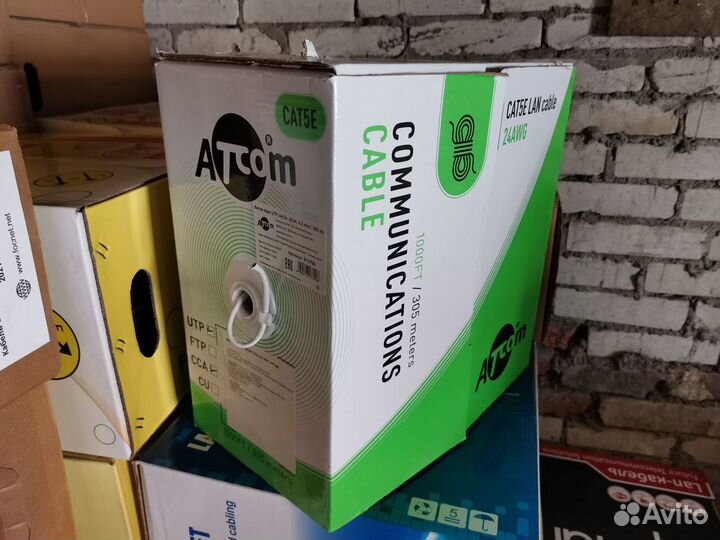 Кабель витая пара Delargo UTP 4х2х0.48 cat5e CCA