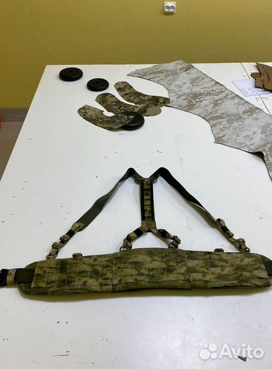 Боевой пояс с баллистической защитой и лямками Бр1