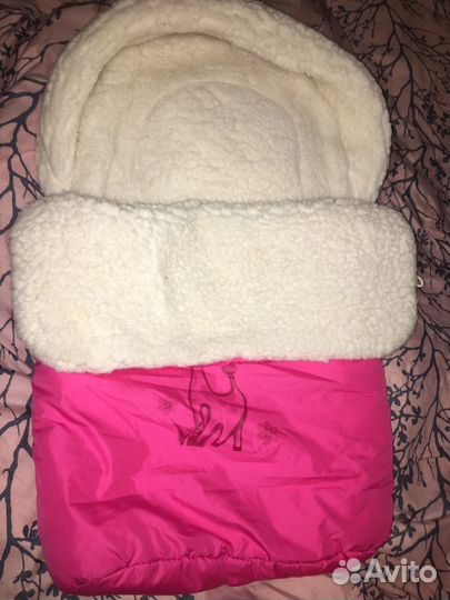 Теплый конверт в коляску/санки