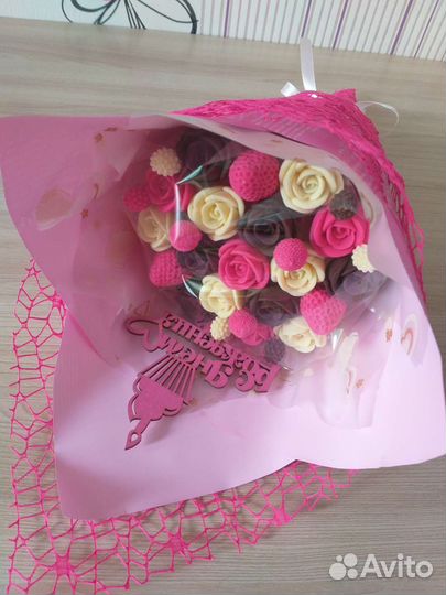 Букеты из шоколадных роз. Конфеты