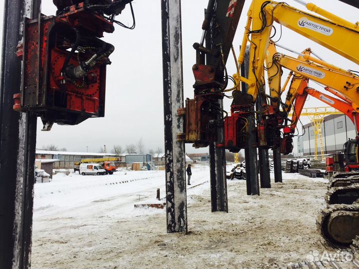 Аренда вибропогружателя Movax(Мовакс)на экскаватор