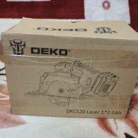 Аккумуляторная циркулярная пила Deko dkcs20 laser