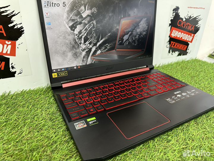 Бомба Acer Nitro Ryzen 5 ssd 512 16гб gtx1650