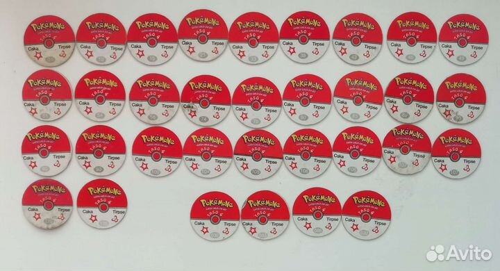 Фишки кэпсы сотки Покемон (Pokemon)