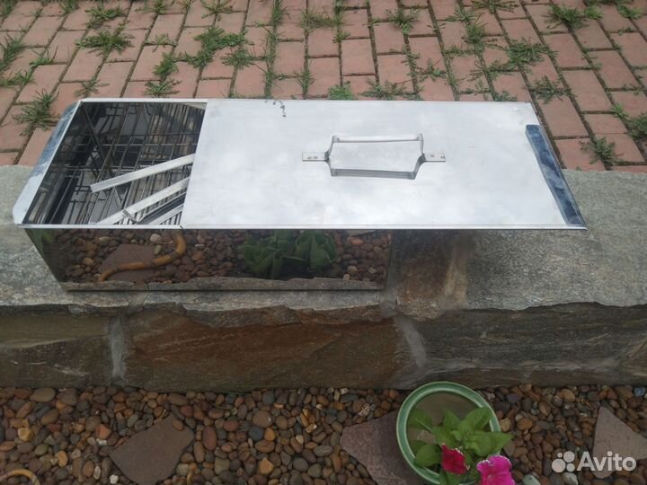 Коптильня двухъярусная из нержавеющей стали