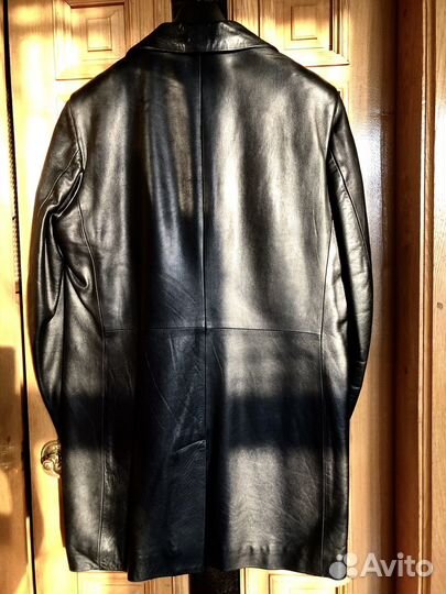 Кожаное пальто