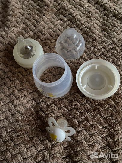 Новорожденный набор бутылочка + пустышка фирма мам