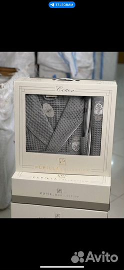 Халат банный вафельный