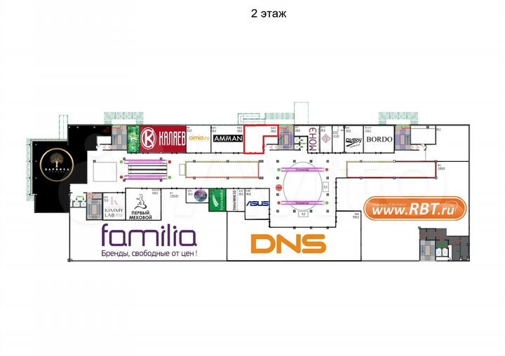 Аренда, Торговое помещение в ТЦ, Площадь 85м²