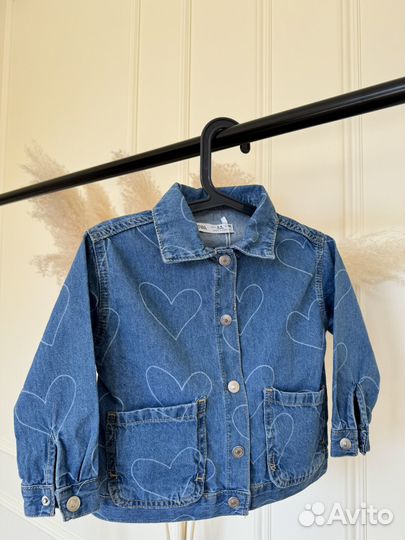 Джинсовый костюм zara