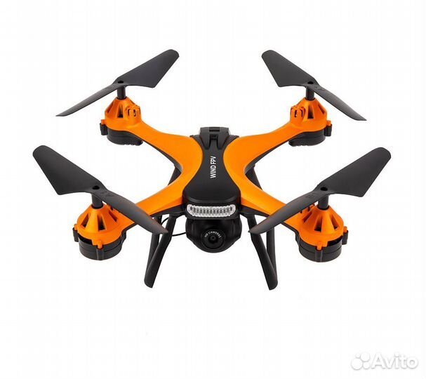 Квадрокоптер Hiper Wind FPV, оранжевый/черный