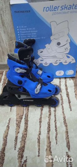 Роликовые коньки детские раздвижные