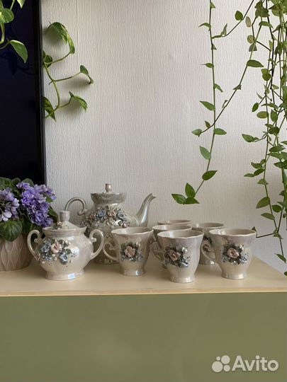 Сервиз чайный с лепниной