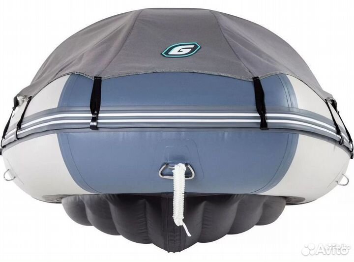 Лодка пвх Gladiator E350 PRO светло/темно-серый