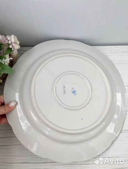 Блюдо большое овальное дулево СССР