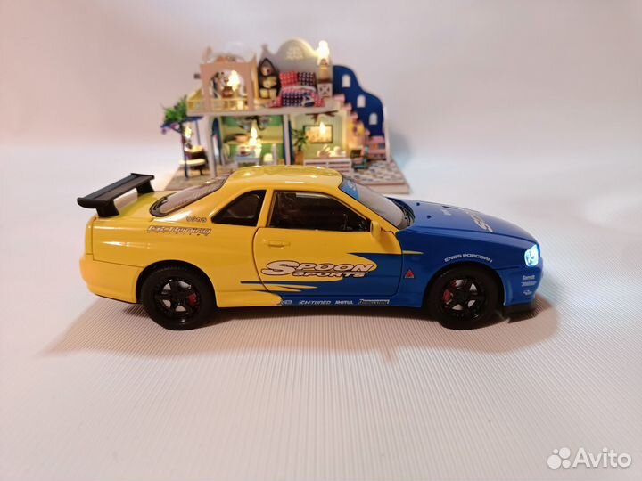 Модель автомобиля Nissan GTR R34 Skyline