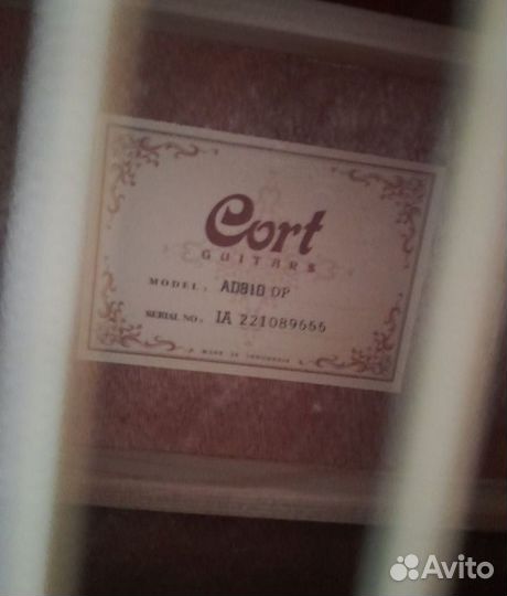 Акустическая гитара cort ad 810