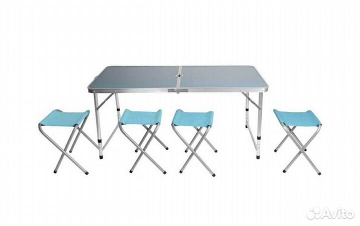 Складной туристический стол и стулья новый
