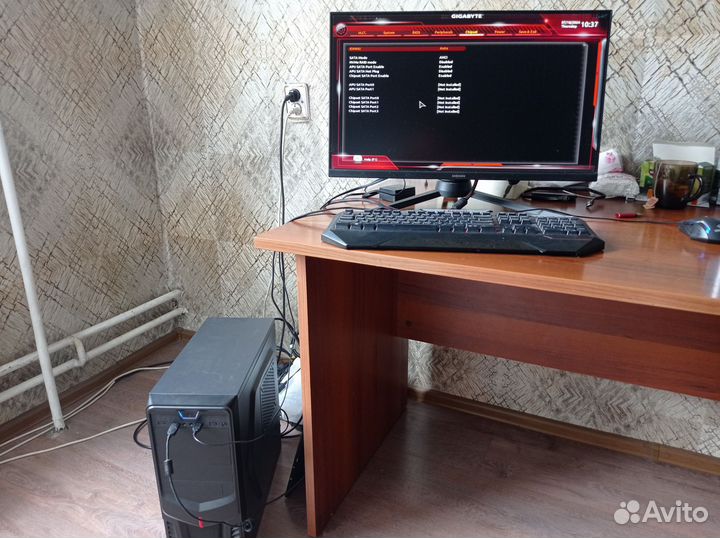 Мощный пк Ryzen 5 2600 с монитором 24