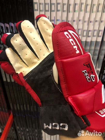 CCM FT6 PRO красные с белой полоской размер 12