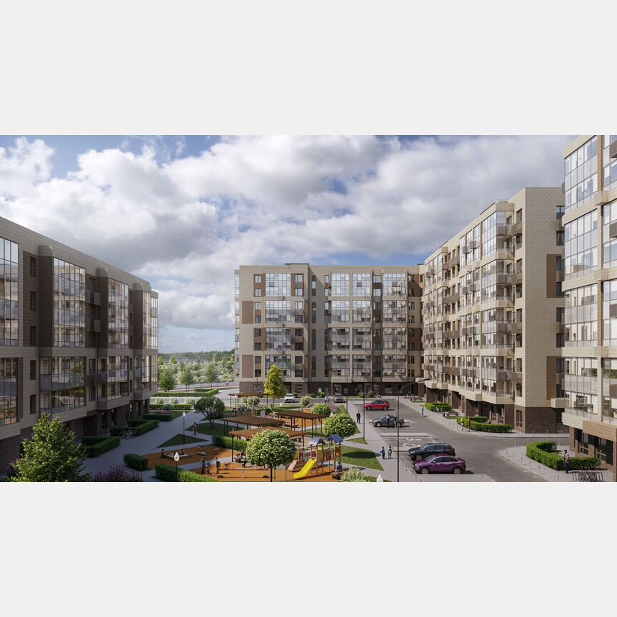 2-к. квартира, 61,4 м², 2/9 эт.