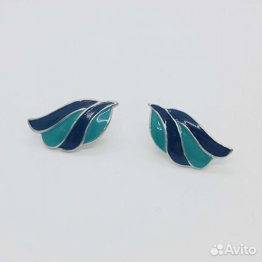 Серьги с эмалью