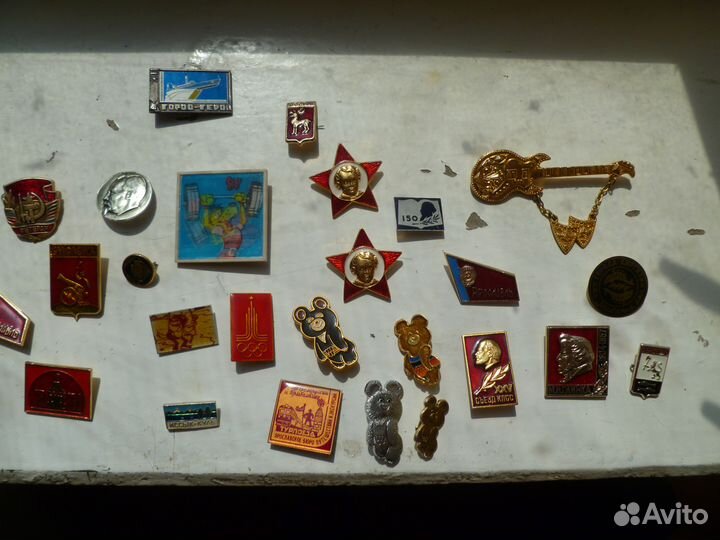 Комплект значков(5 штук олимпиада 80 СССР)