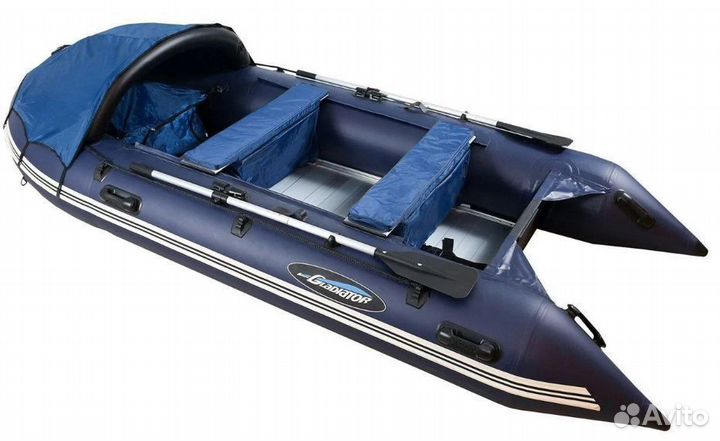 Лодка пвх Gladiator C400AL темно-синий