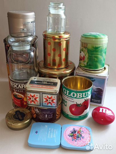 Банки жестяные и стеклянные