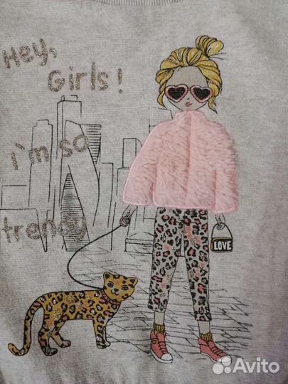 Кофта для девочки 116см