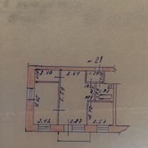 2-к. квартира, 42,5 м², 2/4 эт.