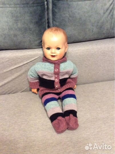 Антикв.целлул.пупс(Германия) с флиртующими глазами