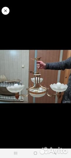 Люстра потолочная на шесть Рожков