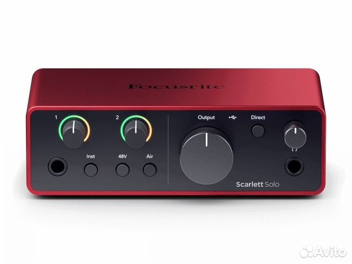 Focusrite Scarlett Solo 4th Gen аудиоинтерфейс