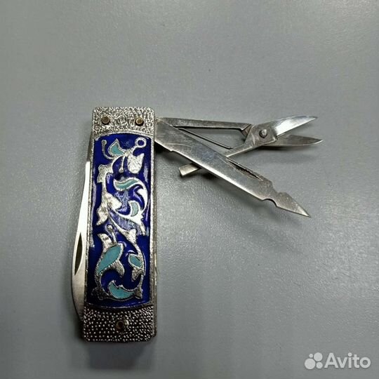 Нож эмаль СССР складной