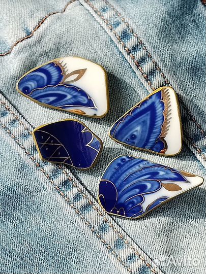 Броши фарфор