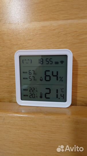Датчик температуры и влажности Wifi Tuya + Алиса